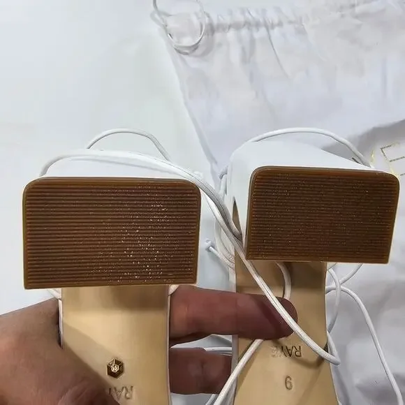 RAYE Kourtney Block Heel in White